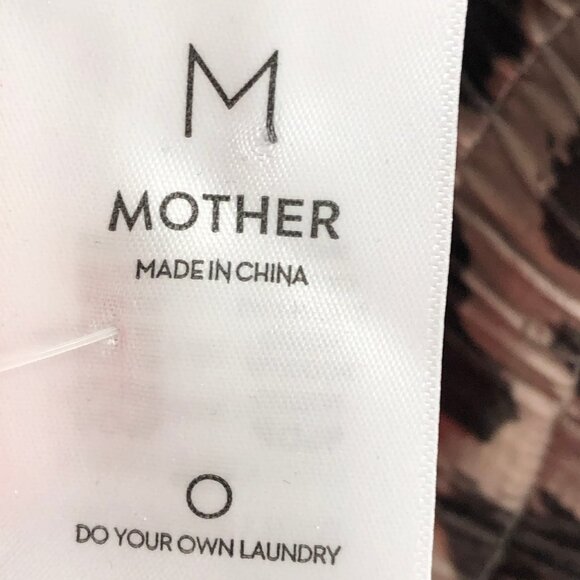 MOTHER Brown Animal Print Track Pants | Comfort & Style - Picture 3 of 6